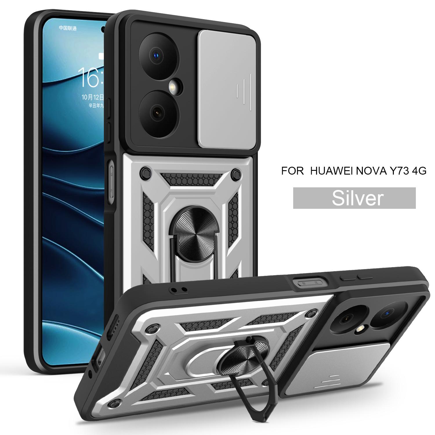 

For Huawei nova Y73 Case Huawei nova Y73 Cover Nova Y73 Magnetic Ring Holder Armor Phone Case Slide Camera Protect Back Cover Huawei Nova Y73