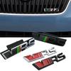 ZDVK6 Alloy Car Front Grille Logo Trunk Emblem Sticker Logo for Skoda VRS  Octavia Yeti Fabia 1 Kodiaq Karoq 2 A7 Tour RS Superb Rapid