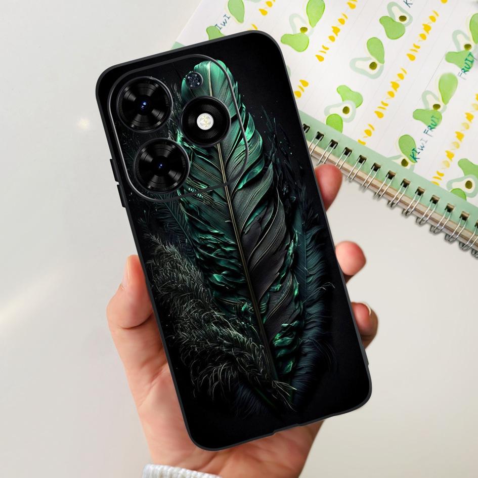 For Tecno Spark 20C Case Spark 20 Pro Cover Popular Flower Butterfly Clear Silicone Phone Cases For Tecno Spark 20 Spark20 Funda
