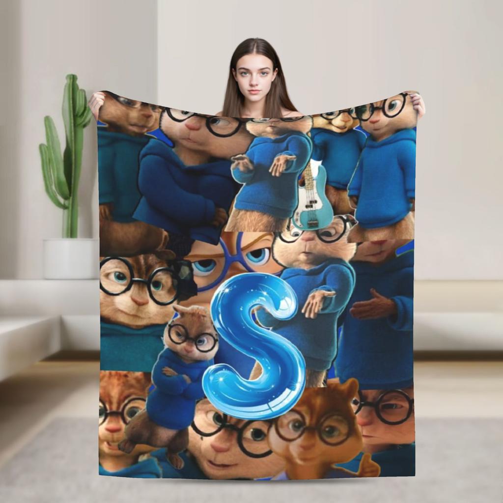 Alvin and the Chipmunks Blanket Multi-size Cozy and Lightweight  Throw Blankets for Couch Sofa and Bed