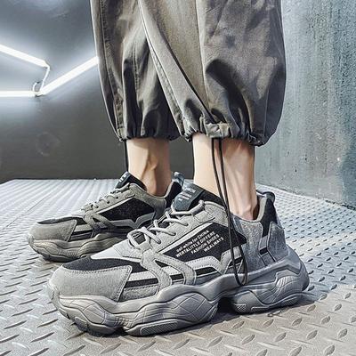 Wiosna 2024 Modne Męskie Buty Casual do Biegania Oddychające Taty Studenckie Sportowe Sneakersy z Grubą Podeszwą Siateczkową Podszewką Odporne na Ścieranie