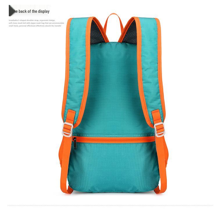 Unisex Outdoor Cycling and Travel Backpack: Wear-Resistant, Foldable, Water-Repellent Nylon Bag