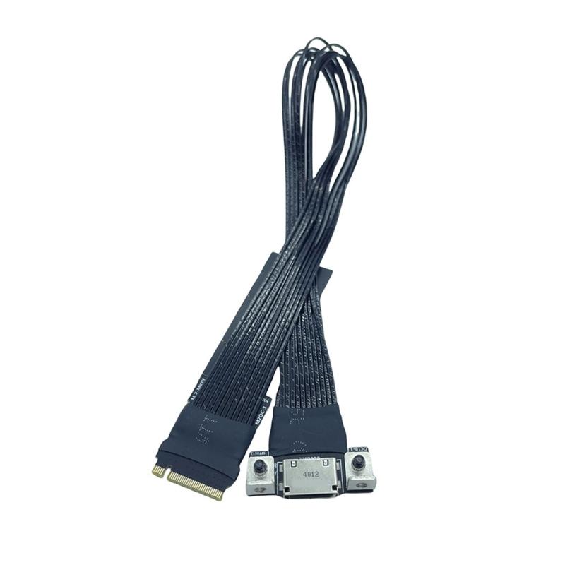 M.2 To Oculink 4i SFF8611 Extension Cable Silver Plating Wire for Desktop and Notebook Conversion with Optional Length