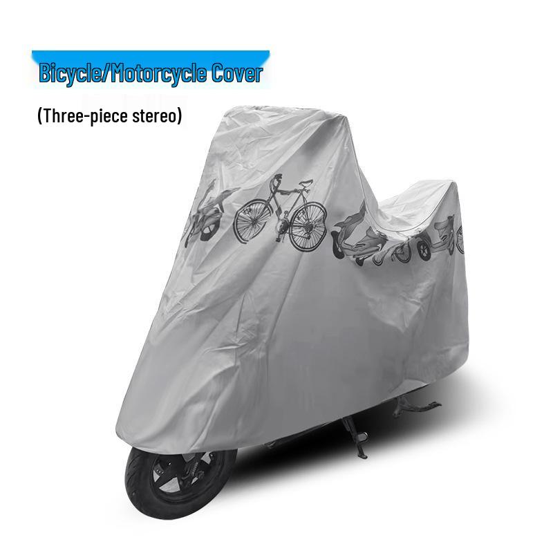 Motorcycle & Bicycle PEVA Cover: Customizable Logo, Single Layer, Waterproof & Sunproof Protection for Electric Vehicles