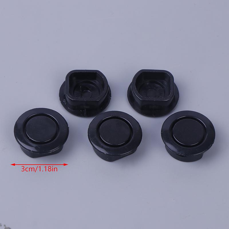 

5 шт. Декоративная крышка для автомобильного радара общего назначения, подходящая для автомобильного переднего и заднего бампера, предупреждающего о движении задним ходом, заглушка для зонда радара 3cm чёрный