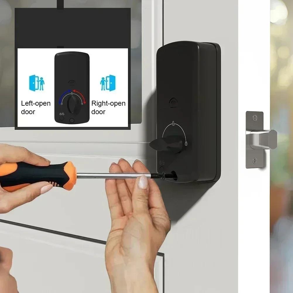Smart Fingerprint Door Lock with Multiple Unlocking Options and Automatic Locking Feature for Enhanced Security