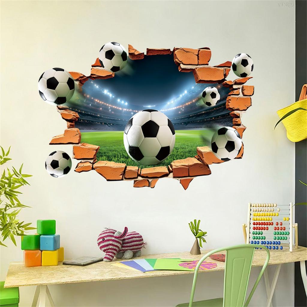 Football Stickers, Festive Atmosphere Elements, Decorative Wall With Adhesive Wall Stickers