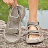 Fashion Walking Summer Shoes Genuine Leather Sandals Outdoor Men's Beach All-match Sandals Leisure Flats 2025 New Men Casual Moccasin