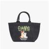 Ganni Pony Print Small Easy Shopper Tote Bag B2110039