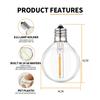 100/50/25ft Outdoor Garland Lights 220V G40 Plastic Bulb LED Tent Fairy Patio String Light Wedding Garden Party Decoration