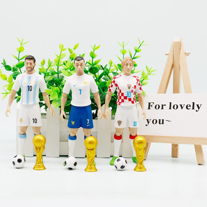Soccer Fan Collectible Figures With Pvc Material For Desk Decor And Gift For Football Enthusiasts