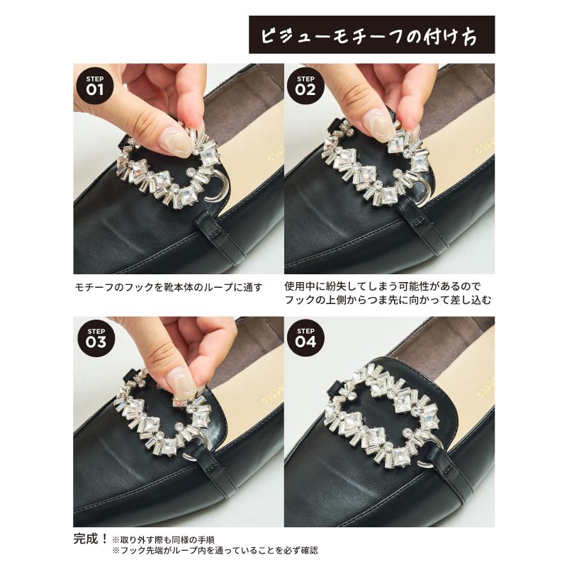 Avec All Year Office cm [Oriental Traffic] Mocassins, Babouches, Ballerines, Rembourrés, Souples, 3 façons, Motifs, Interchangeables, Ronds, Décontractés, Femme, 41314,