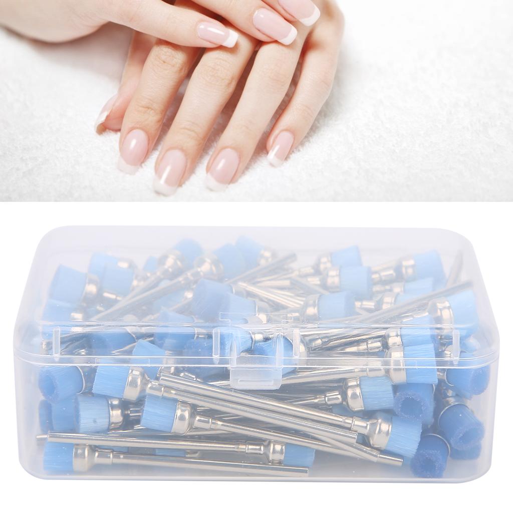 100pcs Nail Drill Bit Cleaning Brush Nail Dust Brush Cleaner Manicure Tool Accessory