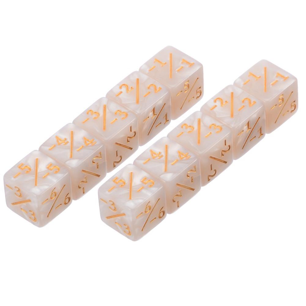 10 Pieces Loyalty Dice Cube Compatible with CCG/Card Counters Token Dice 6 Sided Counters Dice for Adults for Board Game