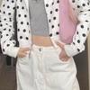 OCEANLOVE Y2k Kleidung Hoodies Damen Polka Dot Herbst Winter Sweatshirts Koreanische Mode Süß Vintage Sudaderas Mujer