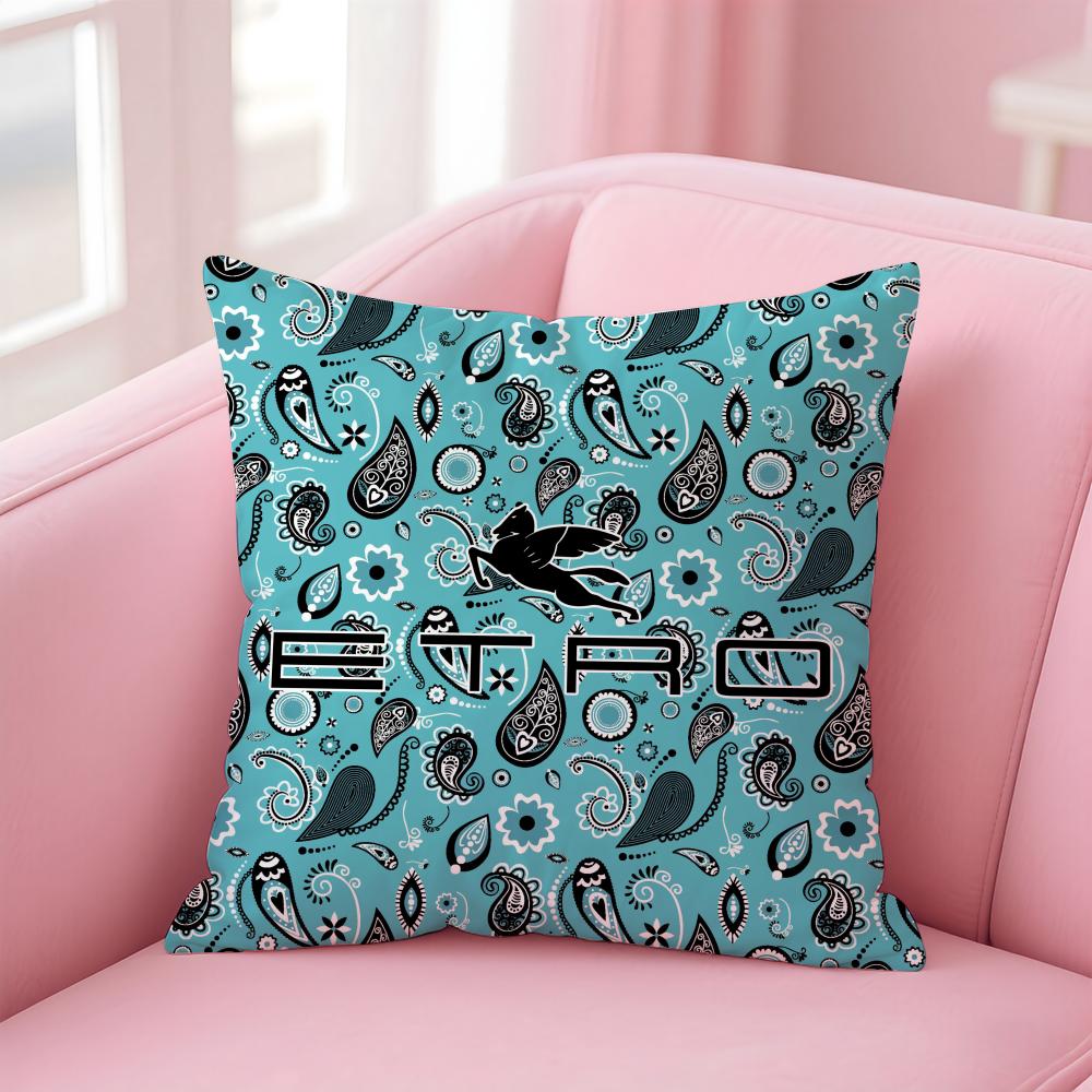 Etro Cute Brand Cushion Cover Comfortable Reversible Pillow Cover Ideal For Car Sofa Bedroom & Beyond