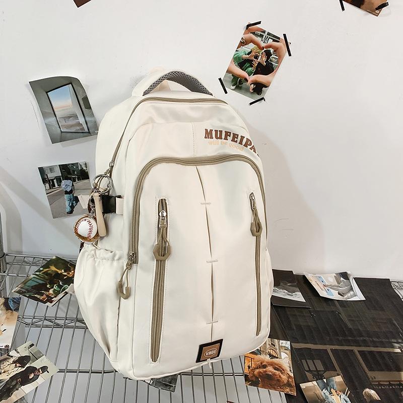 New Lightweight Fashion Leisure Backpack Junior High School Students' Schoolbags with High Value and Large Capacity Backpack