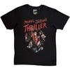 Michael Jackson T-Shirt Thriller Zombies Schwarz Vintage Streetwear Atmungsaktiv Grafik Herren Bequem