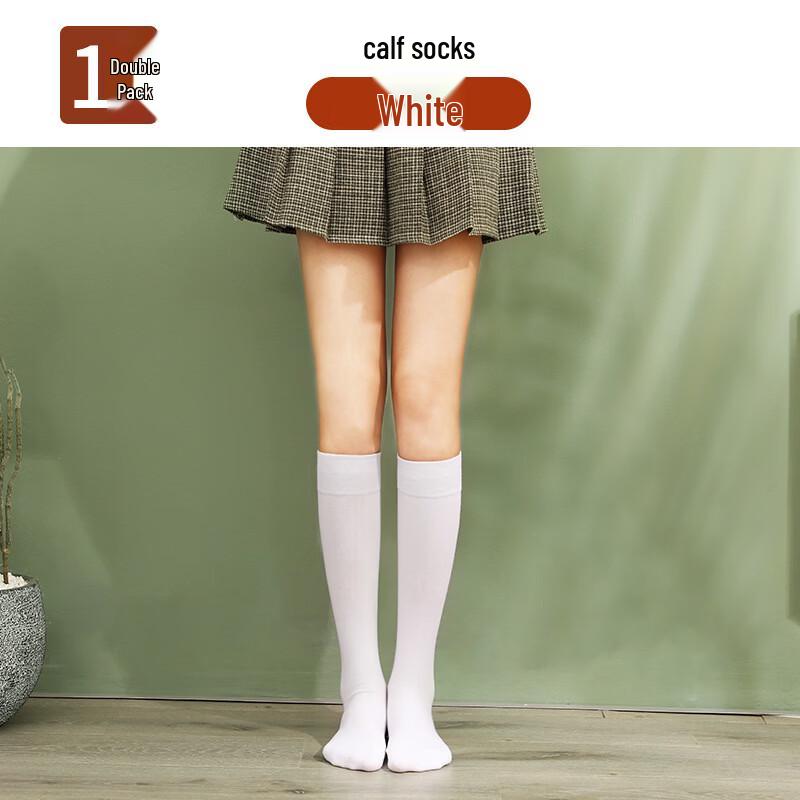 

LangSha Women s Japanese Style Mid-Calf & Over-Knee Socks (2 Pairs)