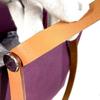 HERMES Kabak PM Kabak PM Handbag 2-way bag Shoulder Bag Leather/Canvas purple