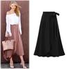 Women's Autumn High-Waist Irregular Slit Skirts - European & American Large Size, Medium-Long, Strappy Design
