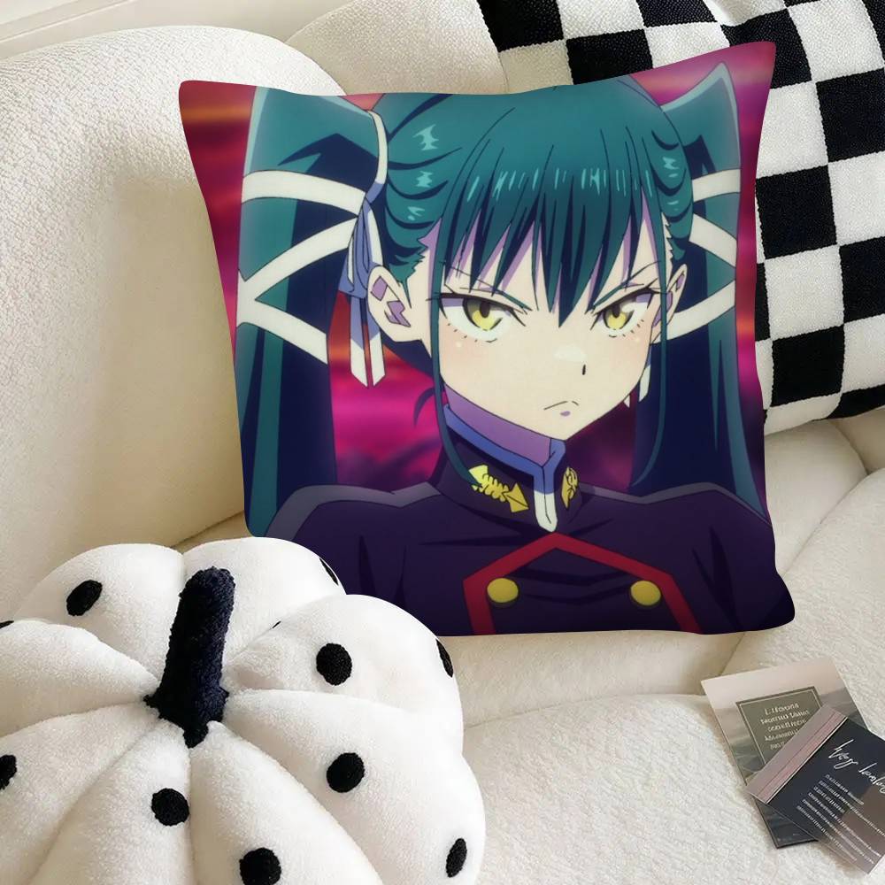 Popular Anime Chained Soldier Pillow Case Fashion Square Pillowcase Bedroom Sofa Room Ins Decoration Leisure