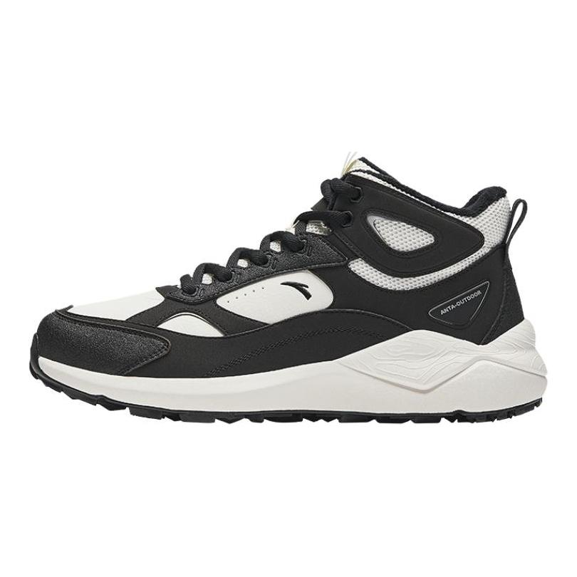 Anta Comfortable Fashion High-Top Lifestyle Casual Shoes Men Sneakers White Black 912448910-4