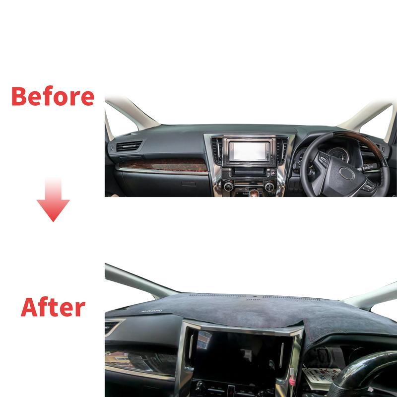 fit for Toyota Alphard Vellfire 30 AH30 2015- RHD Dashmat Dashboard Cover Pad Protective Carpet Accessories DashMat Sunshade