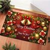Christmas Bell Carpet Soft Bedroom Bathroom Floor Mat Entrance Welcome Door Mat Winter Home Decoration