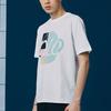 Li-Ning Wade Series Printed Round Neck Short Sleeve T-Shirt Men Tops White AHSR233-2