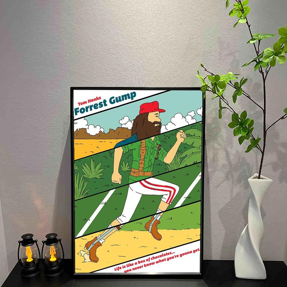 

1PC Classic and popular movies Forrest Gump poster Poster Wall Art Print Poster Decorative Mural Modern Home Decor Birthday Gift 21cm×30cm NoFrame