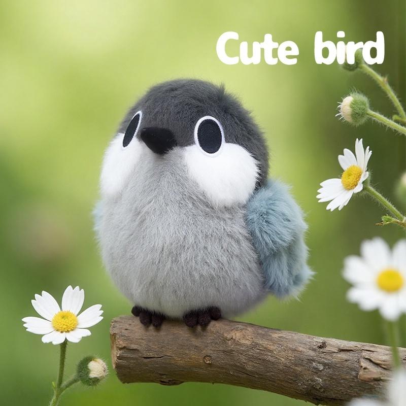 

11cm Cartoon Funny Bird Series Plush Toys Soft Cute Jungle Titmouse Stuffed Animals Perfect Birthday Gifts for Kids Girls Boys 11cm