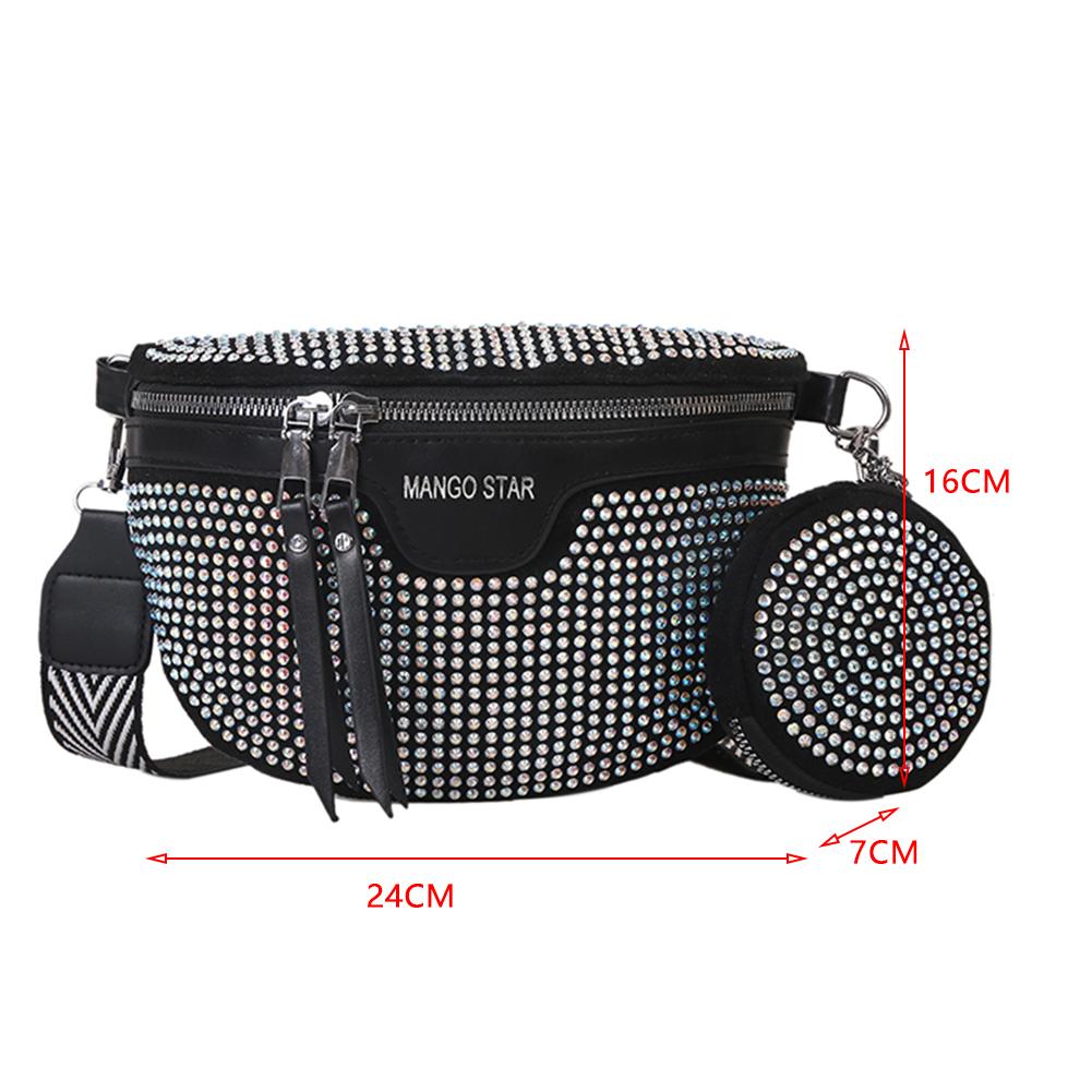 Casual Chest Bag 2025 Luxury Designer Women's Waist Bag Multi-pocket Street Fanny Pack PU Chest Bag Wide Strap Crossbody Bag