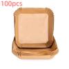50~300pcs Air Fryer Grease Absorbent  For Household Baking Pans With Thickened Silicone Paper Pads