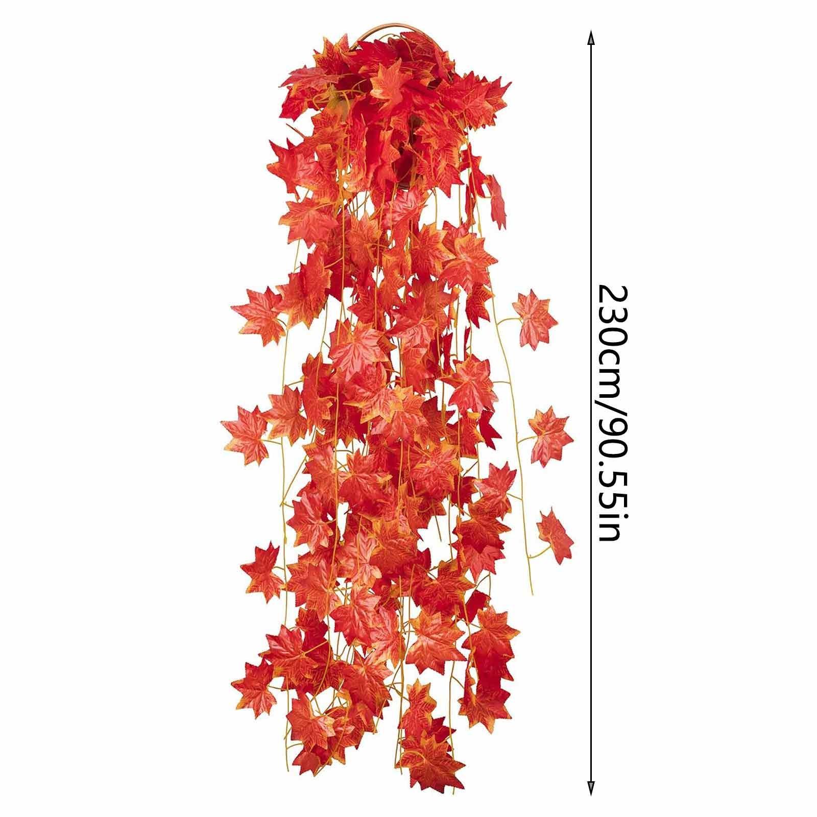 5 шт. имитация кленового листа из ротанга Хэллоуин День Благодарения Рождественские — фото 3