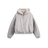 Couple Winter Short Warm Jacket Thickened Hooded Coat with Soft Fur Collar Comfortable