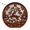 Atmospheric Room Lighting 3D Wooden LED Christmas Night Light, Hollow Carved Tabletop Decor Table Lamp with Warm Glow, Festive Holiday Home And Office