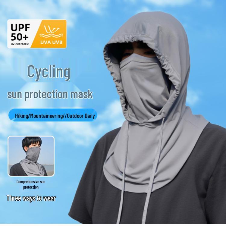 Summer Ice Silk UV-Protective Face & Neck Mask - Lightweight, Breathable, Cooling Full Coverage