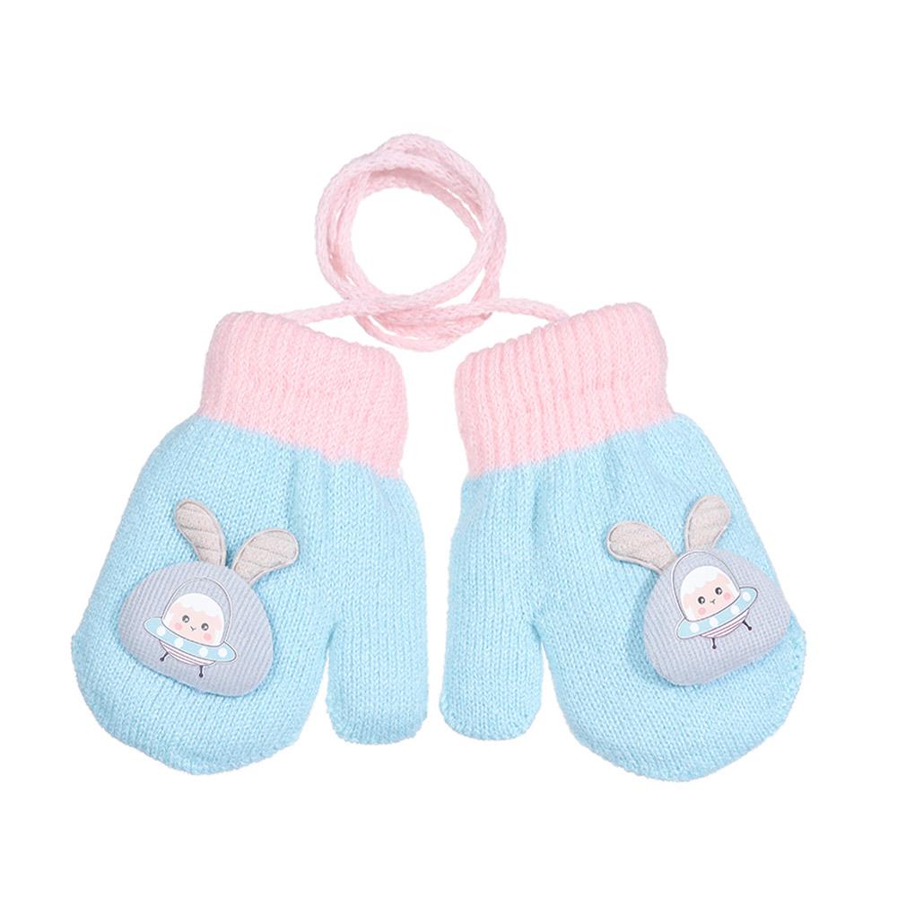 

Утепленные варежки для детей Детские варежки Зимние Милые вязаные перчатки Малыш Теплые на веревочке 1-6 лет Мальчик Девочка Детские Перчатки для рук светло-зеленый