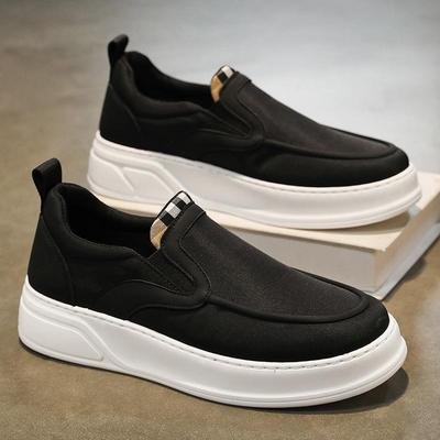 Internet-Berühmtheit neue Herrenschuhe 2025 Frühling neue Canvas Ein-Pedal Freizeitschuhe vielseitige weiche Sohle koreanische Version von Forrest Gump Schuhen