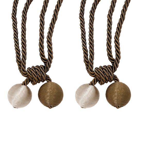 2 Pezzi Corda per Tende, Decorativa Annodatura Fatta a Mano, Cordini per Tenere Aperte le Tende per Soggiorno Camera da Letto Finestra Tende Trasparenti