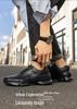 Men's 8CM Height Increase Casual Breathable Non-slip Leather Running Shoes, Thick Sole, Solid Color.