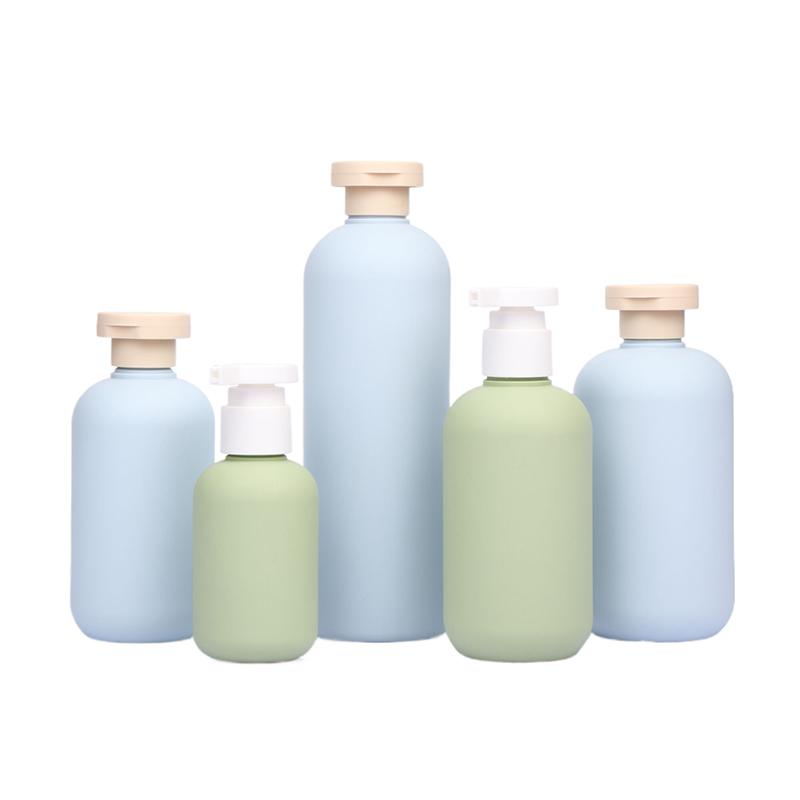 200Ml-500Ml Avocado Plastic Shampoo Shower Gel Foaming Soap Dispensers Refillable Bottles Flip Cover/Pump Lotion Bottles