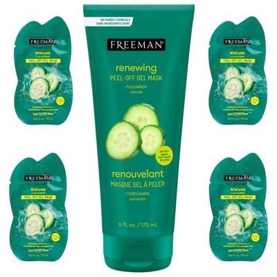 Cucumber Face Mask-film Beauty 175ml. and Set 4x 15ml. - Renewing Peel-off Gel Mask