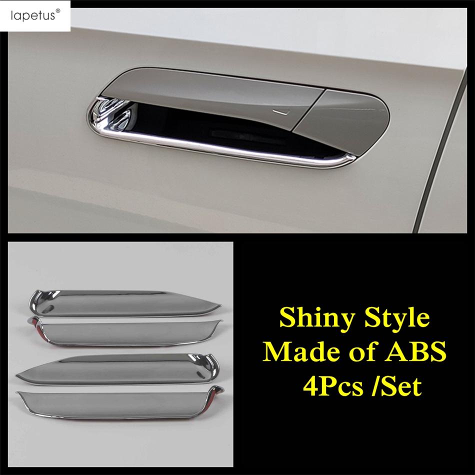 Car Door Handle Bowl Protection Cover Trim For VW Volkswagen ID.4 ID.6 X Crozz  - 2025 Carbon Fiber / Chrome Accessories