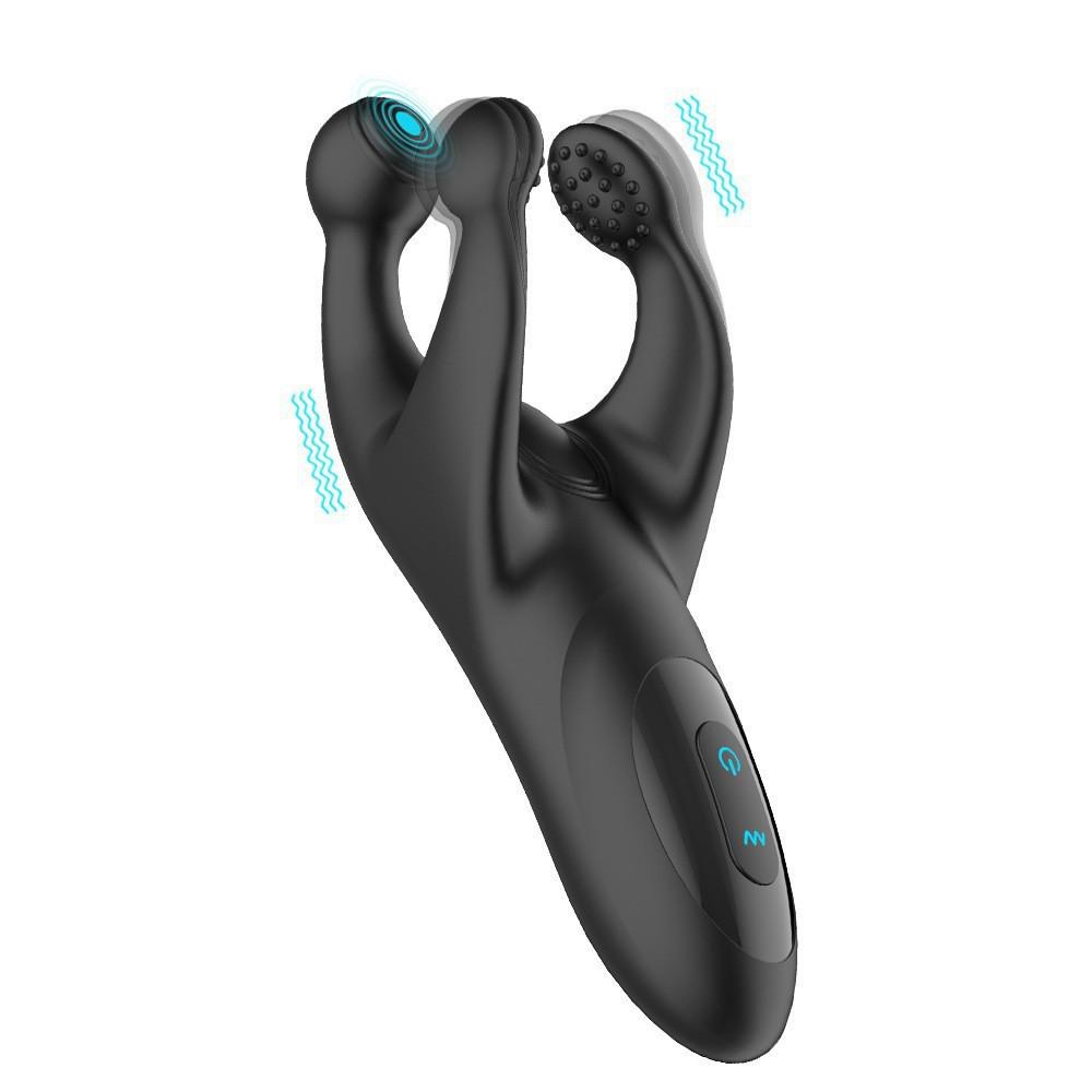 Odin Trident Vibrating Prostate Massager - Handheld Electric Anal Plug for Adults