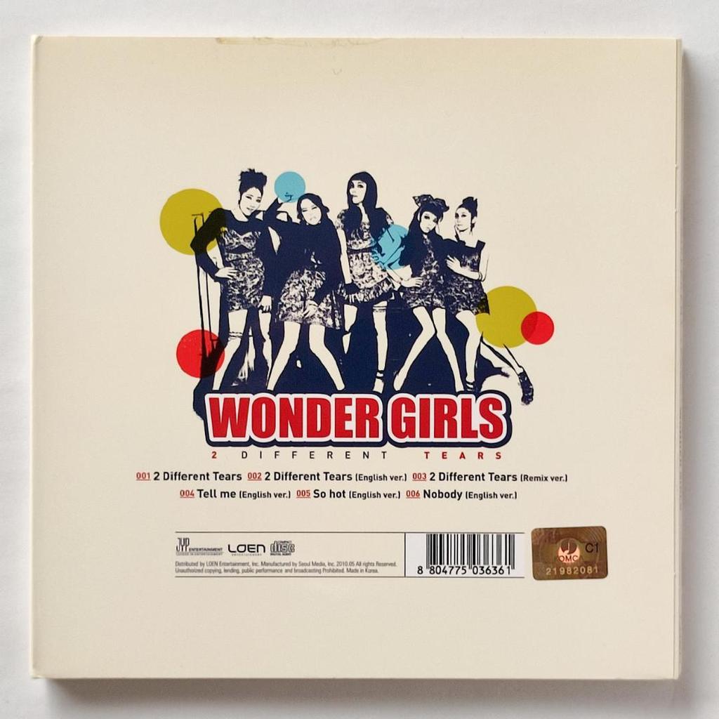 [USED] Wonder Girls - 2 Different Tears (Korean Edition)