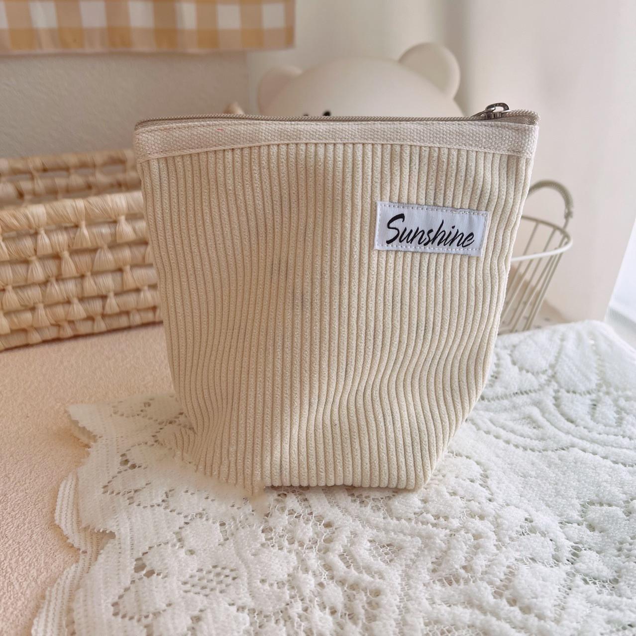 

Новая простая вельветовая косметичка с цветочным принтом, косметичка, дорожная косметичка для девочек, губная помада, держатель для карт, клатч, кошелек для монет 15*15cm