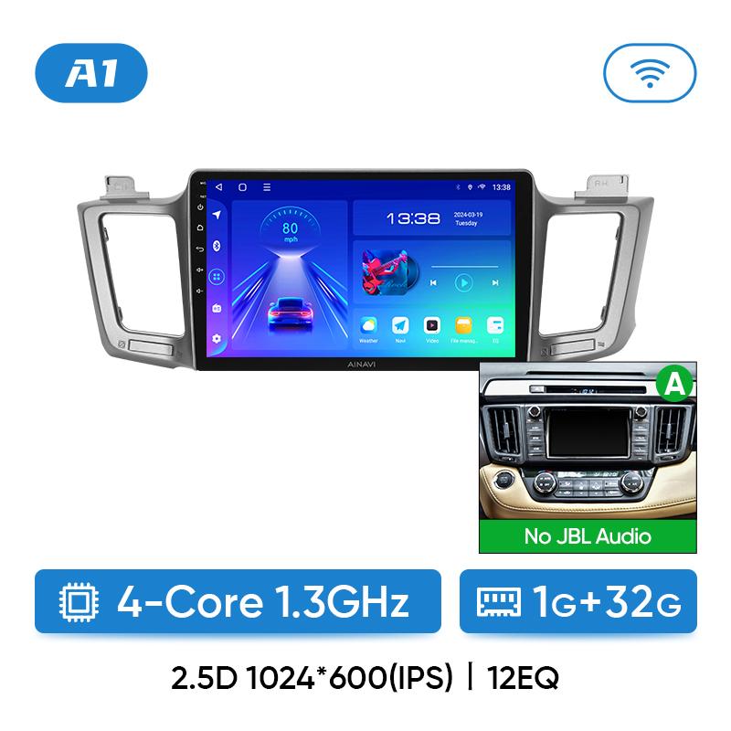 

Ainavi автомобильное радио для Toyota RAV4 RAV 4 XA40 2012-2019 Carplay Android Auto Qualcomm автомобильный стерео мультимедийный проигрыватель DSP 48EQ 2 Din