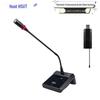 HUST DC-115-2E Wireless Dual-Channel Desktop Gooseneck Microphone (CN Version)